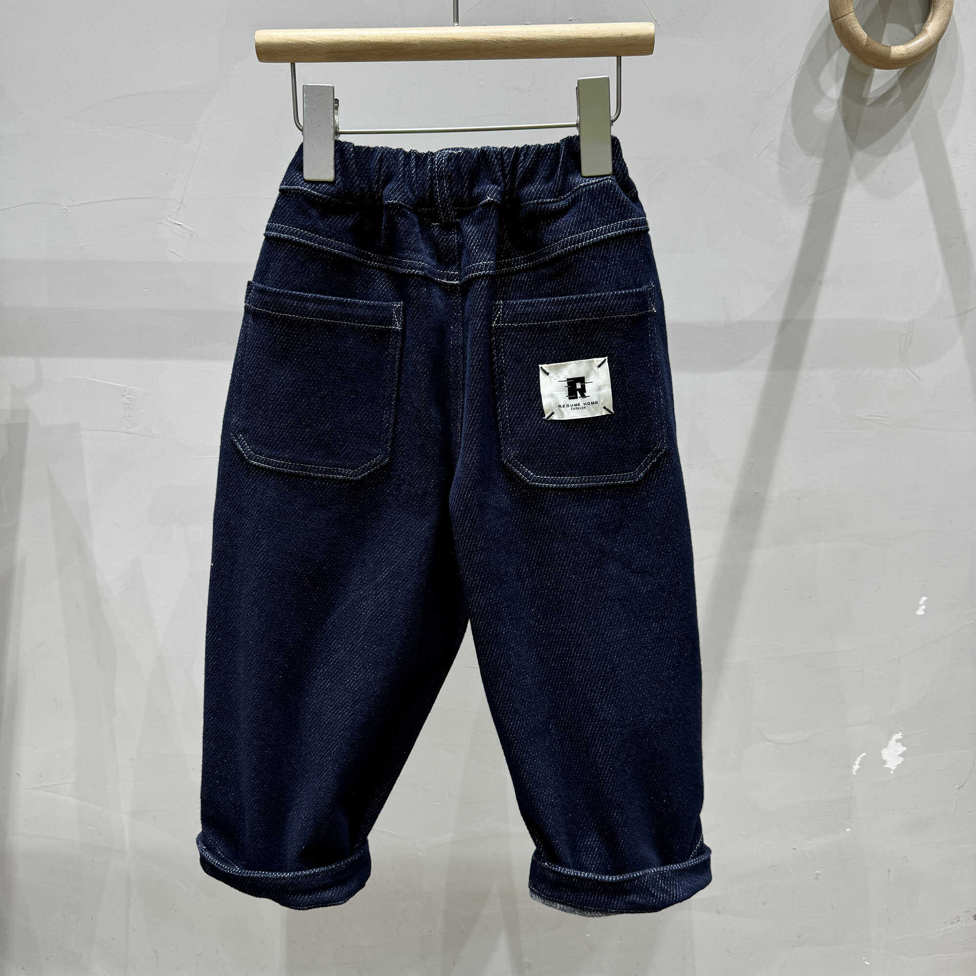 不掉色长裤棉牛仔裤简历休闲