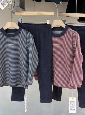 简历童装男女童羊毛家居服套装