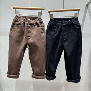 RESUMEHOME简历家童装冬季新款中大童休一体绒加厚休闲裤柔软保暖