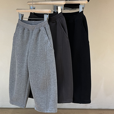 简历男童冬季加绒加厚卫裤运动裤