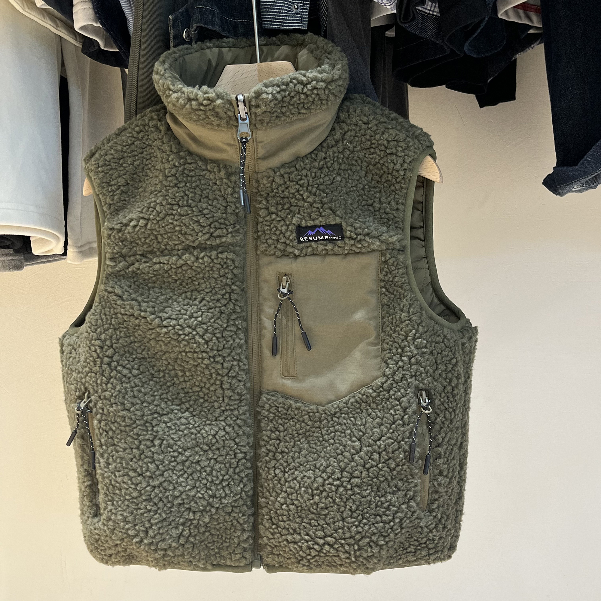 RESUMEHOME中大童休闲羊羔绒马甲