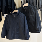 RESUMEHOME简历童装 儿童中大童加绒秋冬上衣男孩保暖防风拉链外套