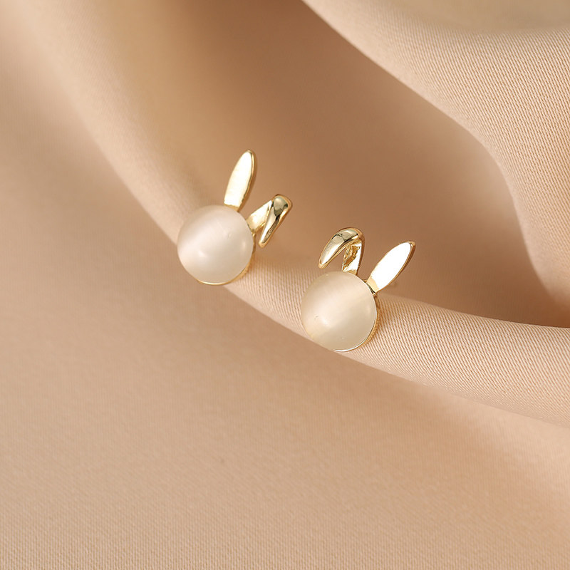 蚊香盘无耳洞耳夹~小巧精致猫眼石兔子耳钉简约通勤日常轻奢耳环,饰品/流行首饰/时尚饰品新,耳夹,淘宝优惠券,粉丝福利购,淘宝优惠卷