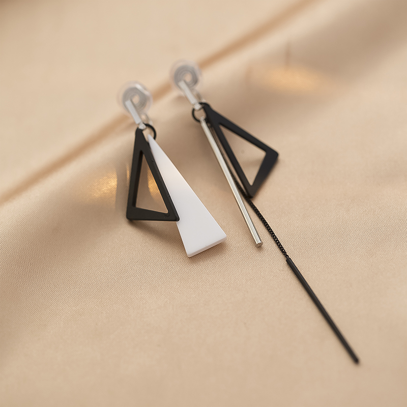 长款流苏耳环蚊香盘耳夹无耳洞