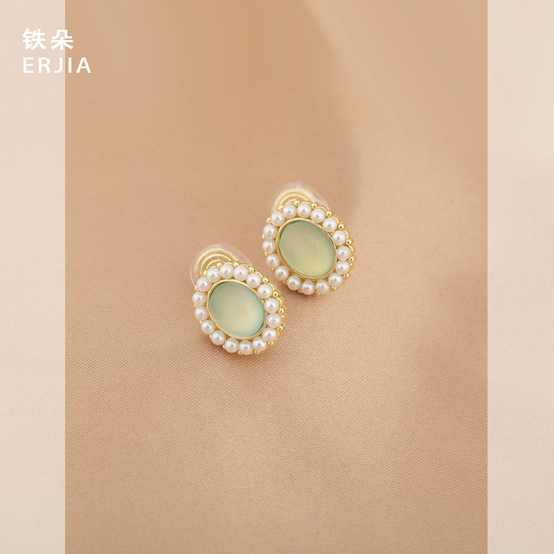 复古法式高级感耳环新中式港风旗袍耳饰气质百搭蚊香盘耳夹无耳洞,饰品/流行首饰/时尚饰品新,耳夹,淘宝优惠券,粉丝福利购,淘宝优惠卷