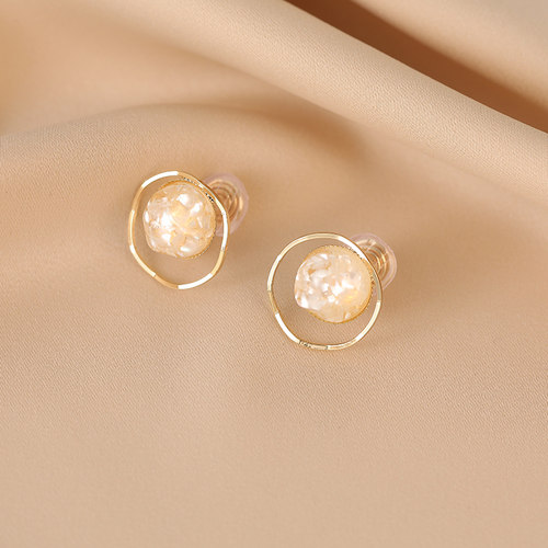 小众设计感耳环蚊香盘无耳洞耳夹