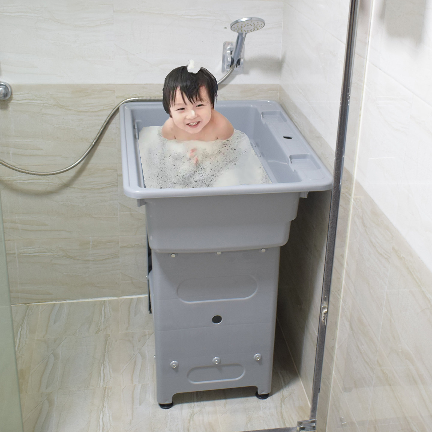 婴儿洗头泡澡多功能塑料盆
