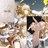 崩坏星穹铁道阿格莱雅cos纹身贴白色手臂贴停云忘归人肩膀漫展