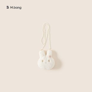 小一家毛绒小兔子女童斜挎包儿童配饰小挎包冬季新款小童珍珠链包