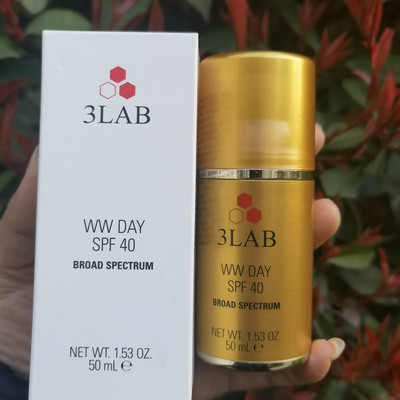 李小冉推荐美国3LAB WW三合一懒人金管面霜SPF40清透滑爽50ml
