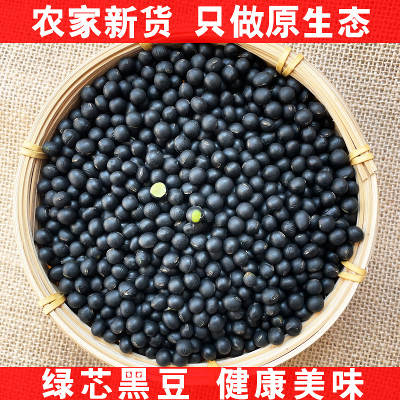 国产绿芯黑豆农家自产青仁绿心5特色米/面粉/杂粮
