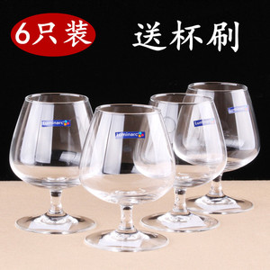 弓箭乐美雅白兰地杯无铅玻璃杯子红酒杯家用矮脚杯洋酒杯套装