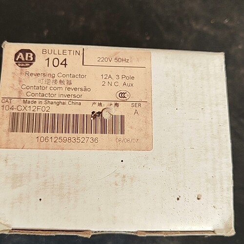 104-CX12F02 罗克韦尔AB 可逆接触器 议价