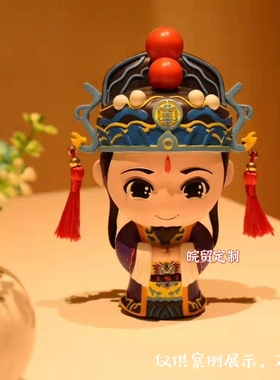 卡通吉祥物公仔盲盒送礼摆件定制