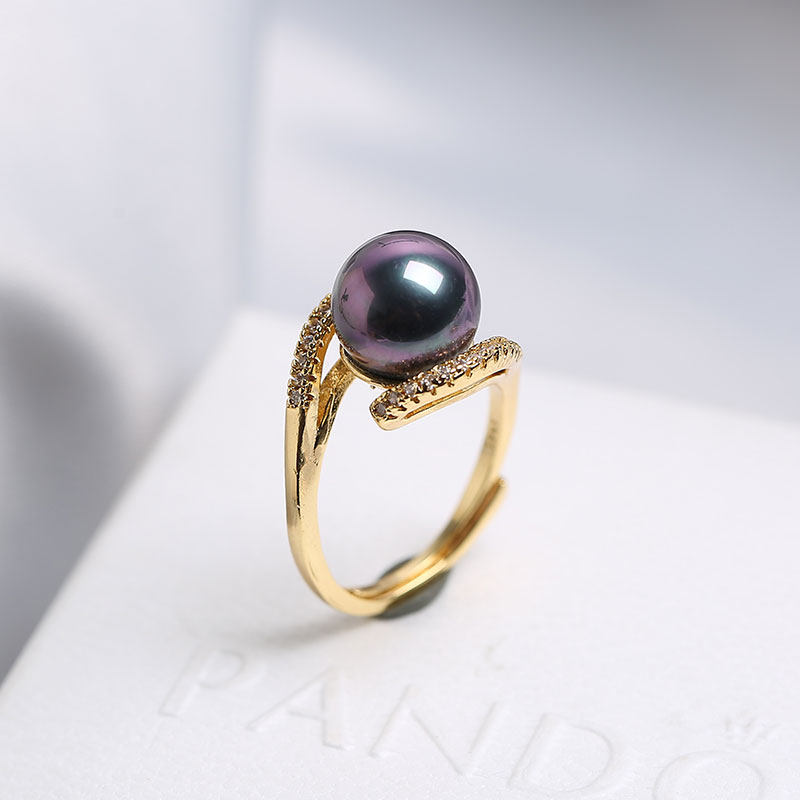 Pearl ring girl S925 Sterling Silver gold Ring natural Shell beads Forefinger Ring Pinky To live Ring Hand jewelryin the Jewelry/Diamond/Jade/Gold , Natural pearls (New) , Bracelets  category - from Buy2taobao.com to provide professional Taobao agent buy service