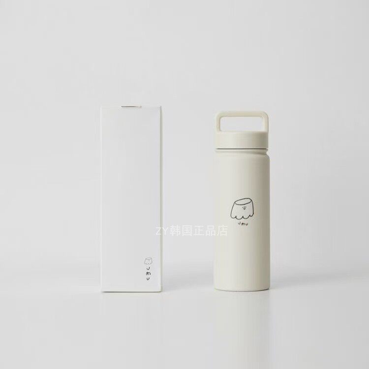 韩国代购进口高颜值ins简约奶油风咖啡杯随手杯大容量保温杯水杯