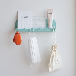 韩国代购进口L型置物架超实用磁吸玄关架实用简约磁力收纳搁板架