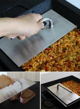 韩国代购进口方形烤盘专用铁板鱿鱼韩式炒饭压板烤肉按压板专用