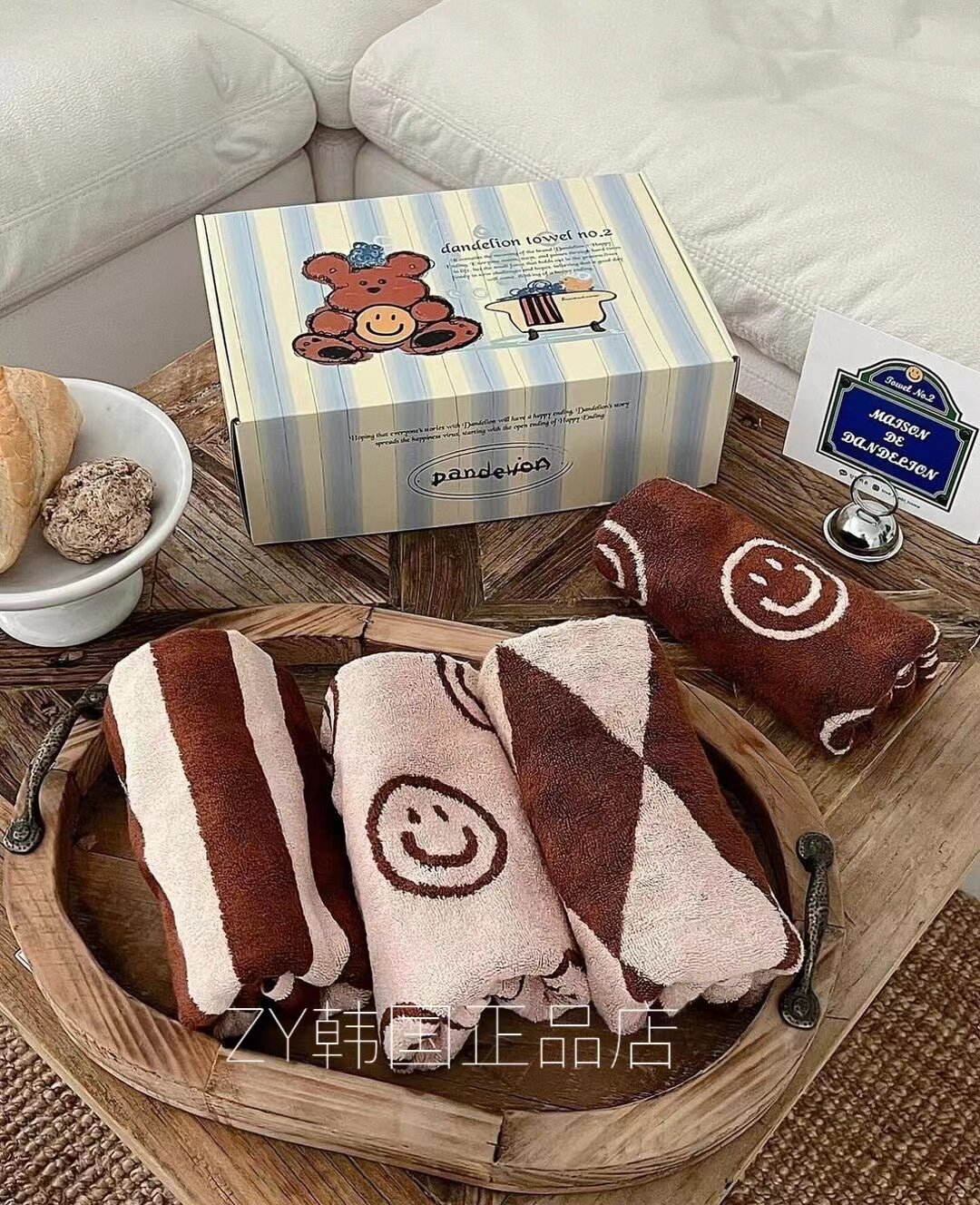 other韩国可爱笑脸毛巾可爱