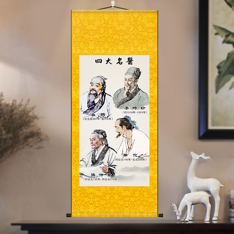 诊所中医馆名医中医挂画