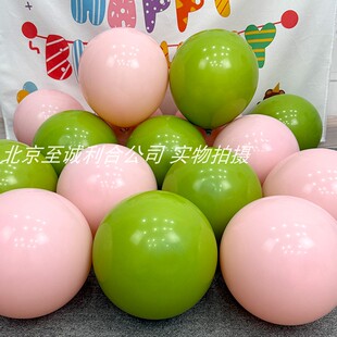 双层套色气球莫兰迪色系生日酒店商场开业幼儿园氛围布置场景装饰