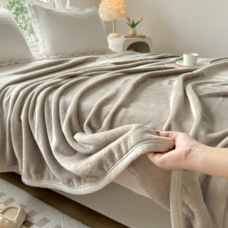 2025秋冬新款双面绒床单牛奶绒被单可机洗宿舍床垫单保暖毛绒单子
