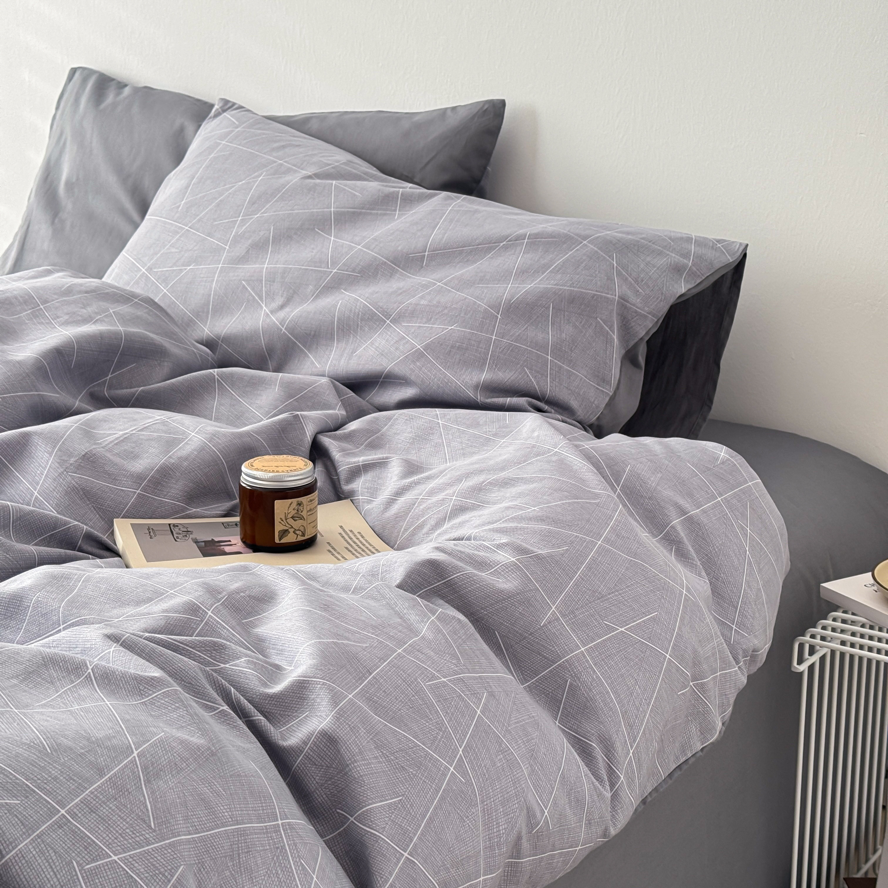 2026新款纯棉四件套全棉三件套床单被套100棉可机洗棉被罩纯色系