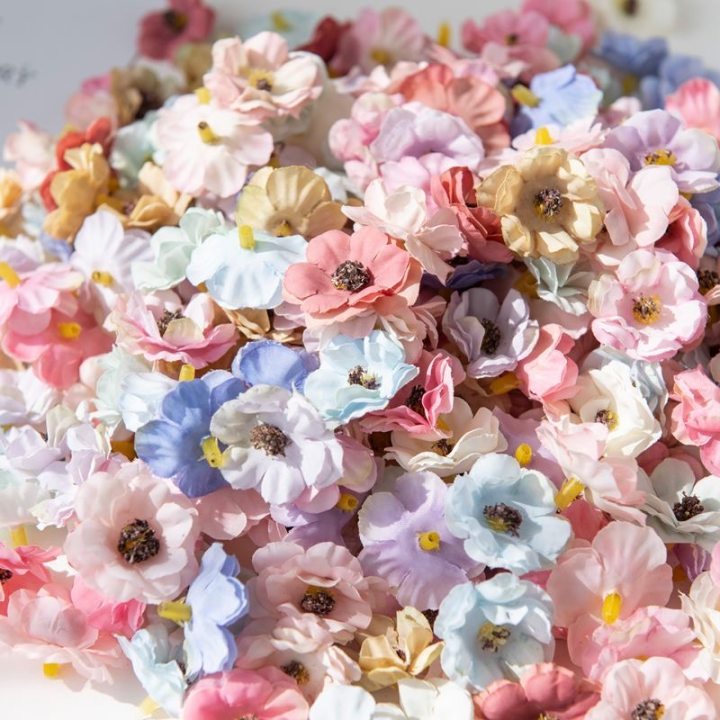 仿真三层小雏菊花朵 小花diy手工头饰服饰配饰 婚庆布景摄影道具