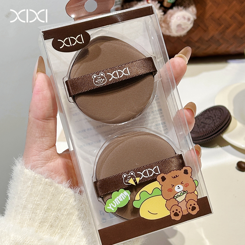 2个装XIXI双面气垫粉扑干湿两用