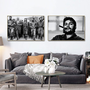切格瓦拉装饰画酒吧酒店咖啡馆雪茄挂画革命名复古物灯箱壁画