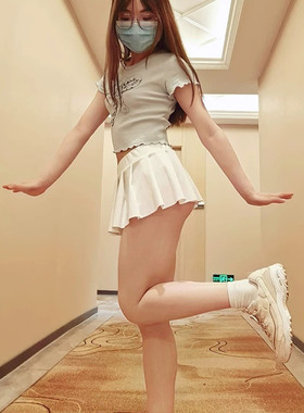 23CM无内衬百褶辣妹夜店超主播直播擦边子