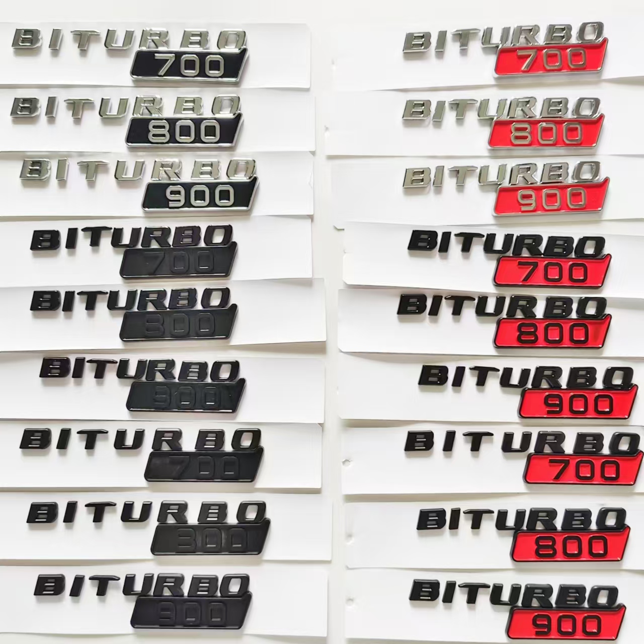 适用奔驰巴博斯车标G800/700/850/900 BITURBO叶子板标博速后尾标