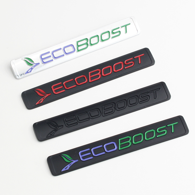 适用福特新蒙迪欧致胜探险者锐界涡轮增压改装车贴ECOBOOST后尾标