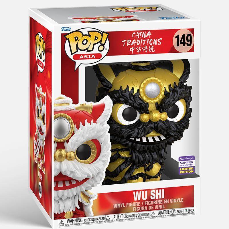 Funko亚洲版传统黑金舞狮玩具