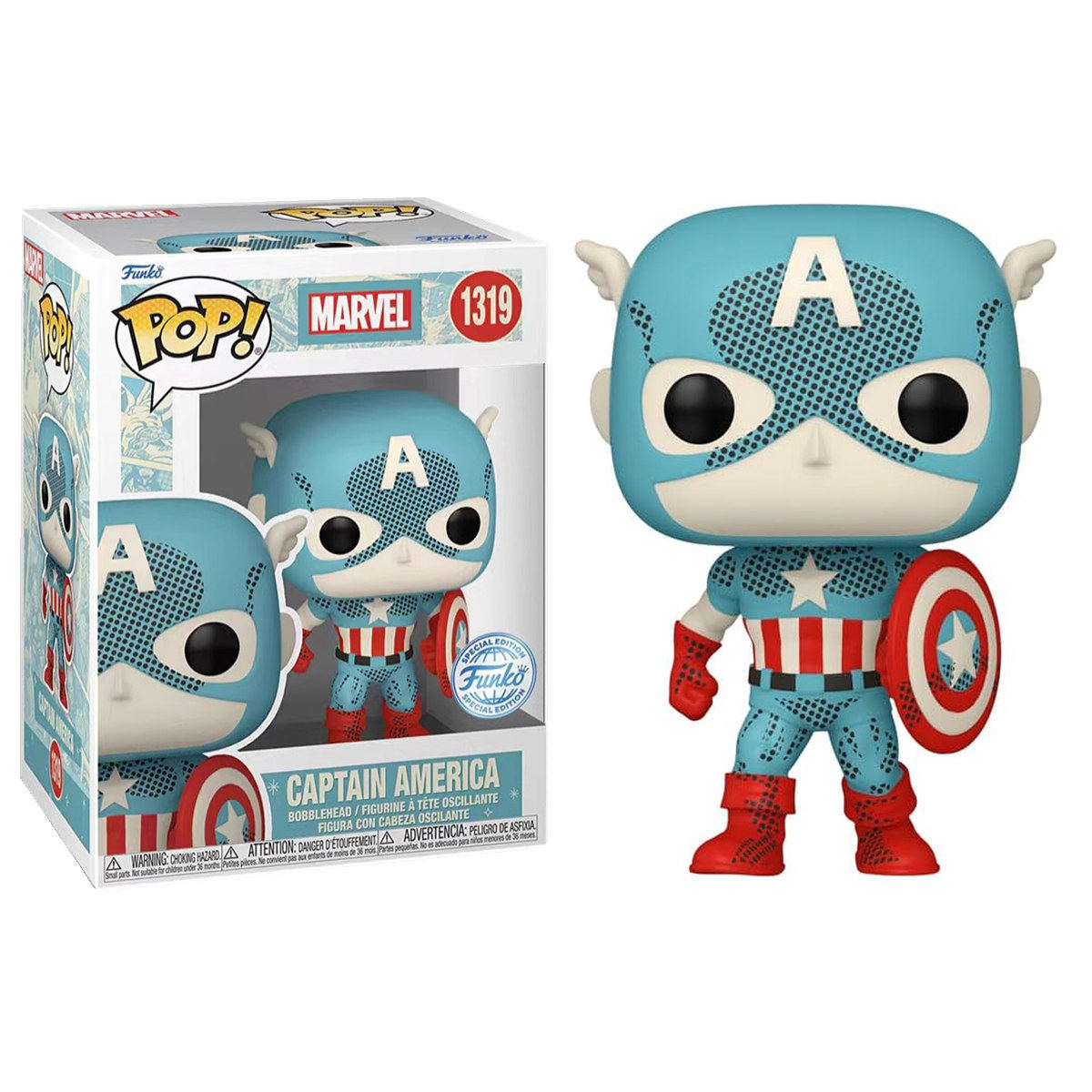 Funko POP漫威英雄复仇者联盟美国队长手办模型儿童玩具摆件礼物