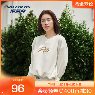 斯凯奇针织卫衣2025秋冬套头经典百搭户外运动风舒适亲肤柔软透气