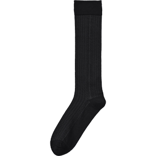 超薄加长款袜子男士夏天透气长筒网眼高腰帮高筒桶防晒小腿冰丝袜