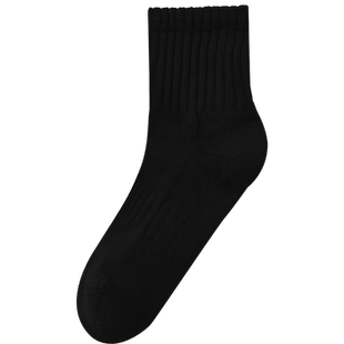 男款短中筒中腰加厚底无骨运动毛巾吸汗防臭纯棉全棉出汗多秋冬季