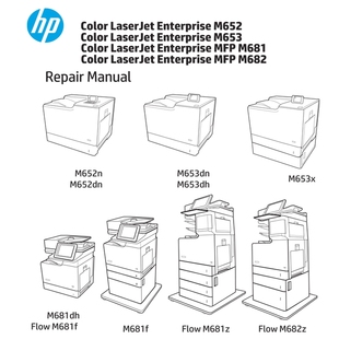 M681 维修资料 M653 M652 M682打印机拆机手册服务手册 惠普HP