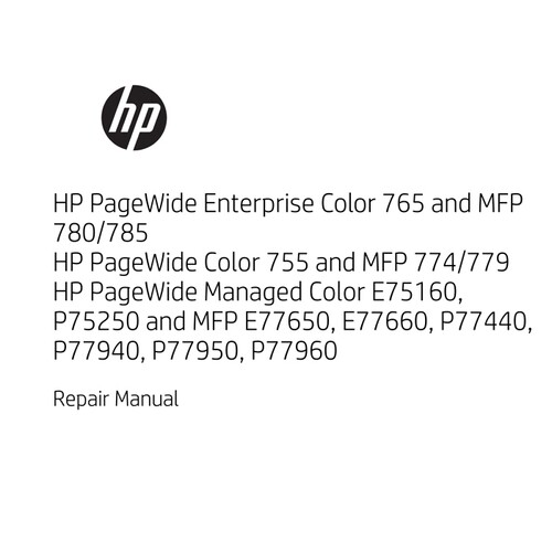 维修资料 惠普HP765/780/785/755/774/779/E75160/P77440服务手册