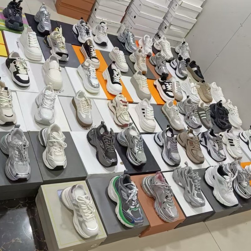 已更新真皮老爹鞋运动网布透气休闲鞋小白鞋商场处理尾货断码女鞋