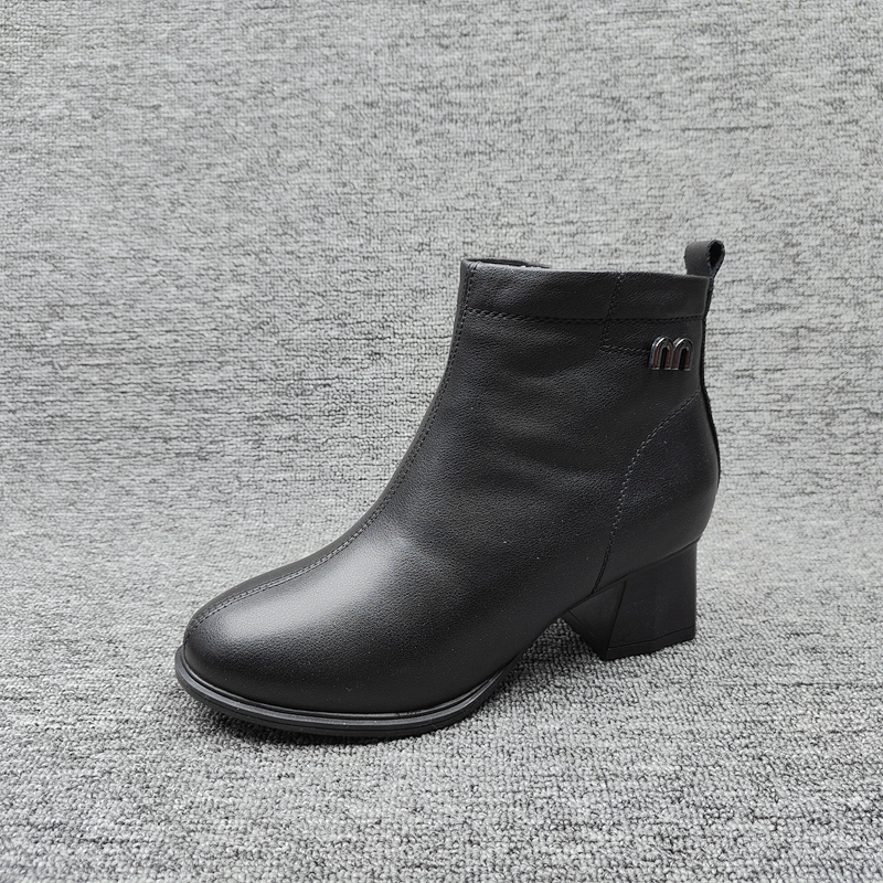 真皮马丁靴保暖加厚羊毛棉靴