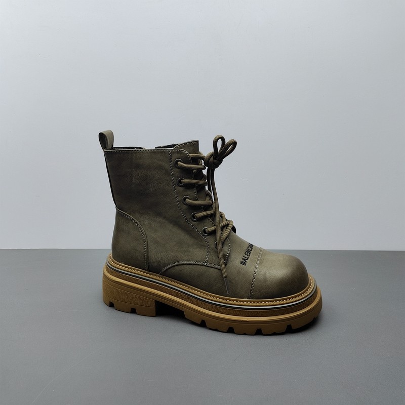 2026尾货断码处理女鞋交叉绑带马丁靴厚底圆头侧拉链短筒单靴36码,女鞋,马丁靴,淘宝优惠券,粉丝福利购,淘宝优惠卷