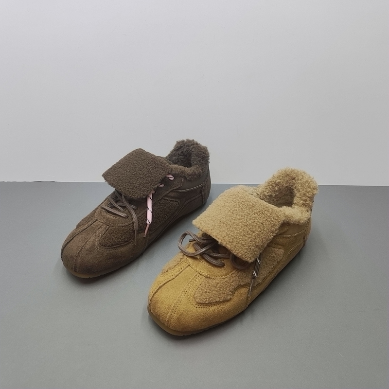 平跟保暖加绒舒适休闲百搭棉鞋