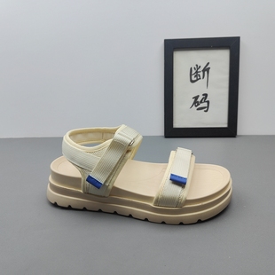 夏季 厚底增高休闲百搭凉鞋 25新款 女鞋 超轻底39码 魔术贴露趾凉鞋