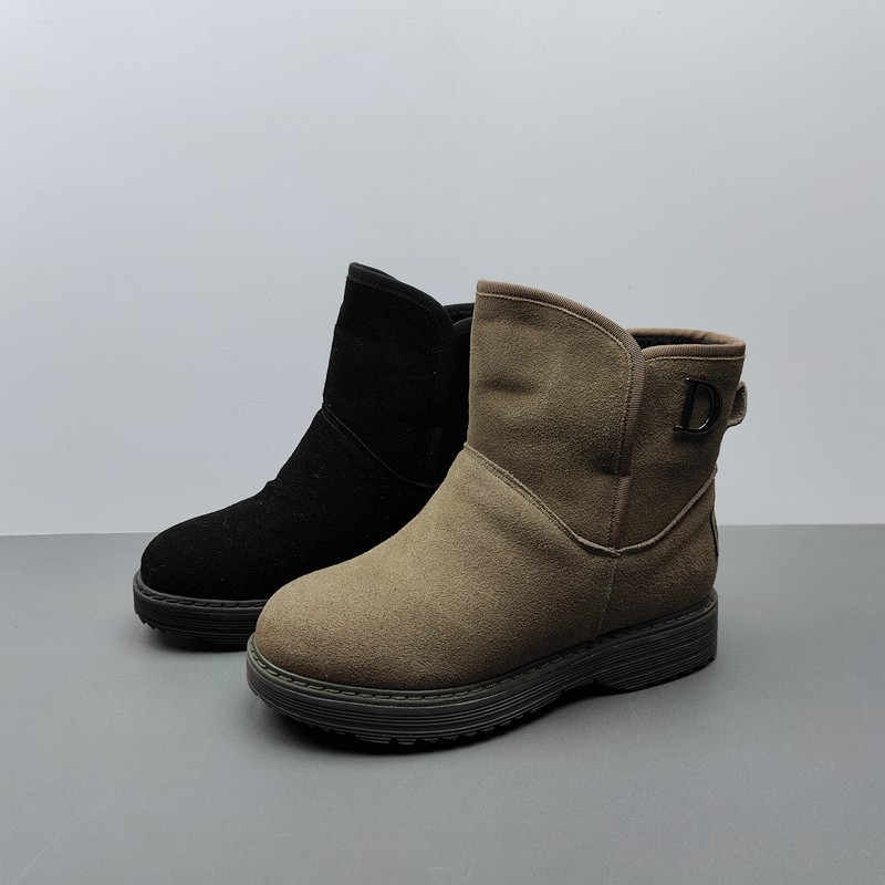 2025冬季尾货处理新款真皮女棉靴加绒防滑洋气时尚潮流牛皮35.36,女鞋,时尚雪地靴,淘宝优惠券,粉丝福利购,淘宝优惠卷