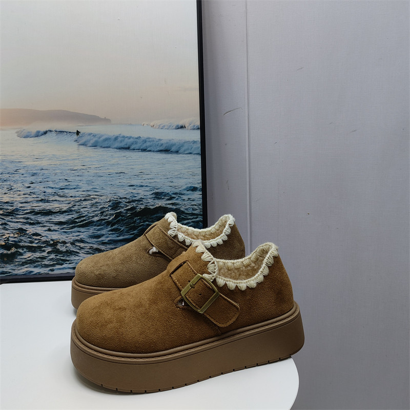 25秋冬保暖加绒乐福鞋