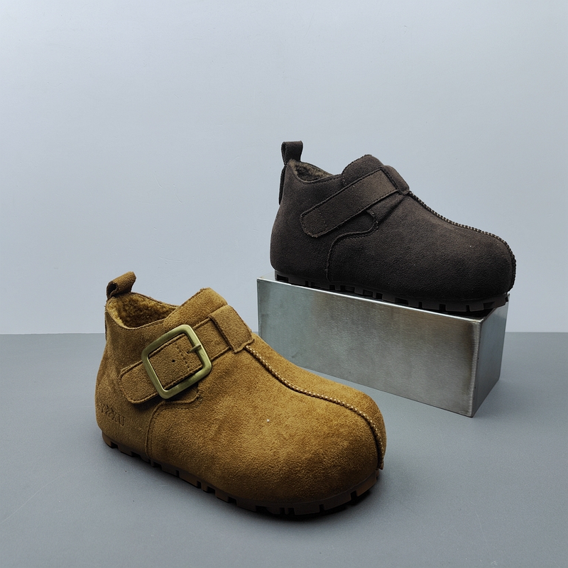 复古乐福鞋女棉鞋加绒保暖内增高