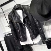 春秋立领皮衣女短款 修身 拉链时尚 2025新款 机车PU皮夹克长袖 外套潮