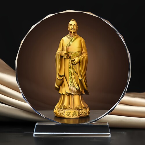 商圣陶朱公财神范蠡水晶摆台开店铺做生意摆件家居酒柜装饰品定制